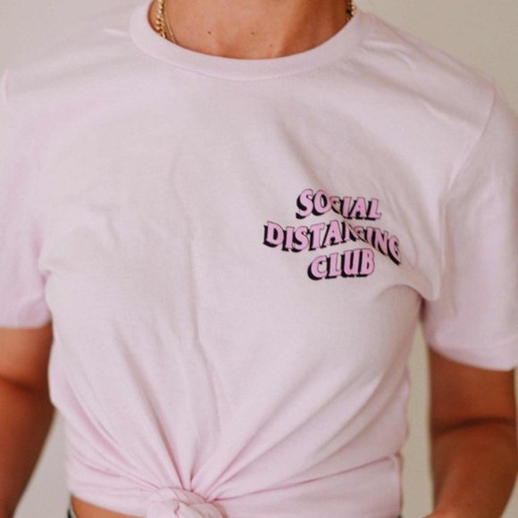 Social Distancing Club 100% Cotton Tee - Picture 3 of 7